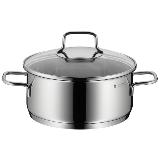 WMF Astoria Topfset 5-teilig, Cromargan Edelstahl Poliert, Töpfe Mit Glasdeckel, Induktionstöpfe, Topf Induktion, Unbeschichtet 6 WMF Astoria Topfset 5-teilig, Cromargan Edelstahl Poliert, Töpfe Mit Glasdeckel, Induktionstöpfe, Topf Induktion, Unbeschichtet – Bild 4