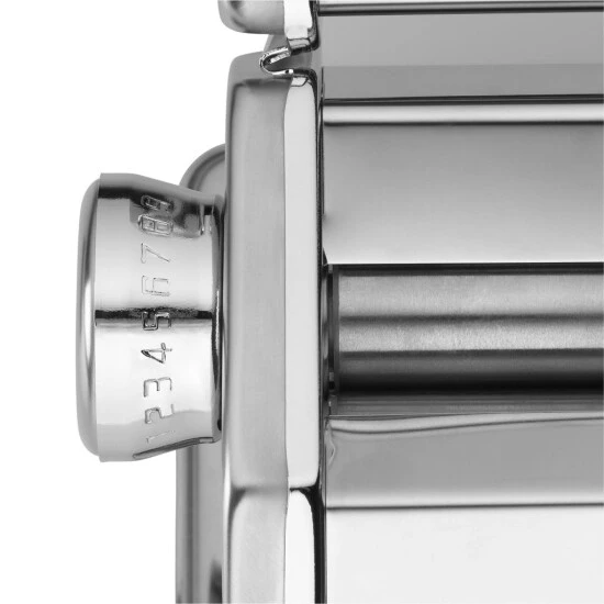 WMF Gourmet Nudelmaschine, Edelstahl, 9 Teigstufen, Ideal Für Teigplatten, Schmale Und Breite Nudeln, 19,5x 12,5x 12,5 Cm 6 WMF Gourmet Nudelmaschine, Edelstahl, 9 Teigstufen, Ideal Für Teigplatten, Schmale Und Breite Nudeln, 19,5x 12,5x 12,5 Cm – Bild 4