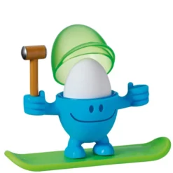 WMF McEgg Eierbecher Mit Löffel, Kunststoff, Cromargan Edelstahl Poliert, Spülmaschinengeeignet, Blau -VMD Geschäft unnamed file 1071