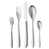 WMF Silk Besteckset, 12 Personen, 60-teilig, Monobloc-Messer, Cromargan Edelstahl Mattiert, Spülmaschinengeeignet