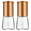 WMF De Luxe Salz Und Pfeffermühle Set 2-teilig, Unbefüllt, 14 Cm, Cromargan Edelstahl, Glas, Keramikmahlwerk, Mühle Für Salz, Pfeffer, Chillischoten, Kupfer -VMD Geschäft unnamed file 1178