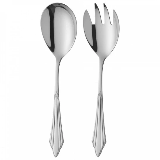 WMF Fächer Salatbesteck XX Cm, Salatgabel Und Servierlöffel, Cromargan Protect Edelstahl Poliert, Glänzend, Kratzbeständig, Spülmaschinengeeignet 3 WMF Fächer Salatbesteck XX Cm, Salatgabel Und Servierlöffel, Cromargan Protect Edelstahl Poliert, Glänzend, Kratzbeständig, Spülmaschinengeeignet