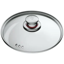 WMF Quality One Topfdeckel 20 Cm, Glasdeckel Mit Metallgriff, Hitzebeständiges Glas, Spülmaschinengeeignet