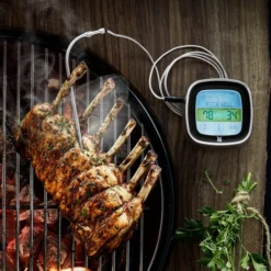 WMF BBQ Digitales Thermometer, Grillthermometer Mit 5 Garstufen, LED-Touchdisplay, Timer, Magnethalterung -VMD Geschäft unnamed file 144