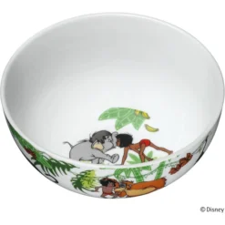 WMF Disney Dschungelbuch Kindergeschirr Kinder-Müslischale Ø 13,8 Cm, Porzellan, Spülmaschinengeeignet, Farb- Und Lebensmittelecht