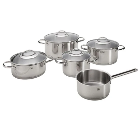 WMF Provence Plus Topfset Induktion, 5-teilig, Cromargan Edelstahl Poliert, Töpfe Mit Glasdeckel, Induktionstöpfe, Unbeschichtet, Backofengeeignet 11 WMF Provence Plus Topfset Induktion, 5-teilig, Cromargan Edelstahl Poliert, Töpfe Mit Glasdeckel, Induktionstöpfe, Unbeschichtet, Backofengeeignet – Bild 9