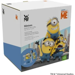 WMF Minions Eierbecher -Set 3-teilig, Becher Mit Löffel, Salz Und Pfefferstreuer, Ab 3 Jahren, Kunststoff, Bpa-frei -VMD Geschäft unnamed file 157