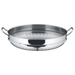 WMF Party Wok-Set 4-teilig, Wokpfanne Mit Deckel, 36 Cm, Dämpfer 4,5l, Ablagegitter, Dämpfereinsatz Cromargan Edelstahl Poliert, Unbeschichtet, Induktion -VMD Geschäft unnamed file 1712