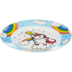 WMF Einhorn Kindergeschirr Kinderteller 19,0 Cm, Porzellan, Spülmaschinengeeignet, Farb- Und Lebensmittelecht -VMD Geschäft unnamed file 1812