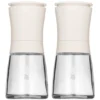 WMF Trend Mühlenset 2tlg, Salz- Und Pfeffermühle Unbefüllt, Glasbehälter, Keramikmahlwerk, Mühle Für Salz, Pfeffer, Gewürze, Weiß