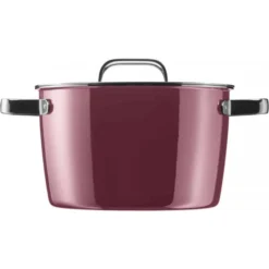 WMF Fusiontec Aromatic Kochtopf Groß 22cm, Fleischtopf Induktion 4,7l, Deckel Mit Kondensationsnoppen, High-Tech Keramik, Stapelbar, Kratzfest, Rot -VMD Geschäft unnamed file 1977