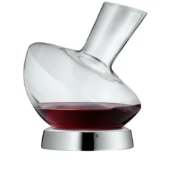 WMF Jette Weindekanter Mit Edelstahl-Sockel 0,75l, Glas, Dekantierflasche Für Rotwein, Weinbelüfter, Pflegeleicht, Formschön, Edel, Hochwertig, -VMD Geschäft unnamed file 2210