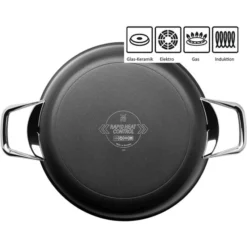 WMF Steak Profi Schmorpfanne Induktion 28cm, Mehrschichtmaterial Beschichtet, Schmortopf, Edelstahlgriff, Backofenfest -VMD Geschäft unnamed file 2258