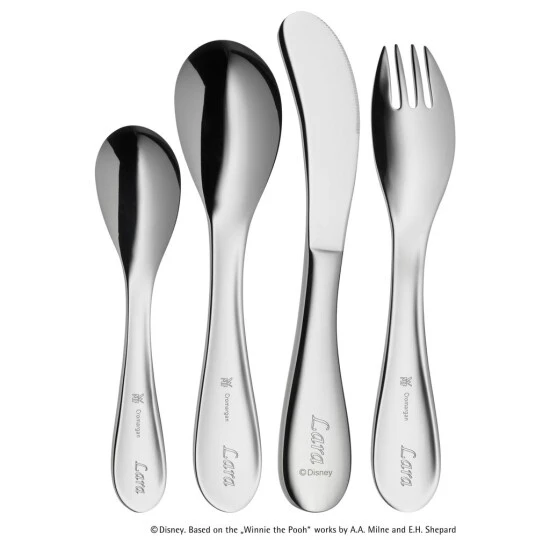 WMF Disney Winnie Pooh Kinderbesteck, 4-teilig, Ab 3 Jahren, Cromargan Edelstahl Poliert, Spülmaschinengeeignet, Farb- Und Lebensmittelecht 4 WMF Disney Winnie Pooh Kinderbesteck, 4-teilig, Ab 3 Jahren, Cromargan Edelstahl Poliert, Spülmaschinengeeignet, Farb- Und Lebensmittelecht – Bild 2