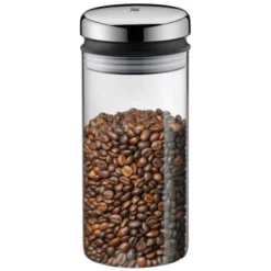 WMF Depot Vorratsdose Glas 1,0l, Höhe 21,5 Cm, Vorratsglas Mit Deckel, Kaffeebohnen Behälter, Müslidose, Frischhaltedose Mit Große Einfüllöffnung -VMD Geschäft unnamed file 2318