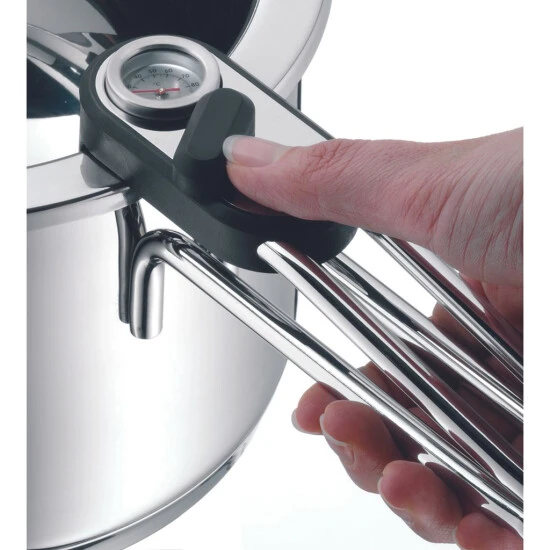 WMF Simmertopf, Mit Temperaturanzeige, Herausnehmbaren Einsatz, Ø 18 Cm, Cromargan Edelstahl, Spülmaschinengeeignet, V 1,5l 4 WMF Simmertopf, Mit Temperaturanzeige, Herausnehmbaren Einsatz, Ø 18 Cm, Cromargan Edelstahl, Spülmaschinengeeignet, V 1,5l – Bild 2