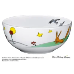 WMF Der Kleine Prinz Kindergeschirr Kinder-Müslischale Ø 13,8 Cm, Porzellan, Spülmaschinengeeignet, Farb- Und Lebensmittelecht