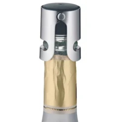 WMF Clever&More Sektverschluss, Flaschenverschluss, Cromargan Edelstahl Mattiert, H 5cm, Ø 4cm -VMD Geschäft unnamed file 2390