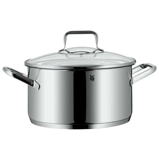 WMF Trend Kochtopf Groß 24cm, Glasdeckel, Fleischtopf Induktion 5,7l, Cromargan Edelstahl Poliert, Unbeschichtet, Backofengeeignet 3 WMF Trend Kochtopf Groß 24cm, Glasdeckel, Fleischtopf Induktion 5,7l, Cromargan Edelstahl Poliert, Unbeschichtet, Backofengeeignet