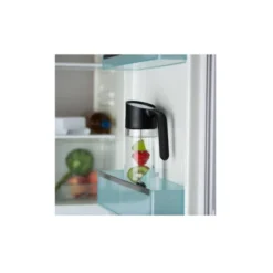 WMF Nuro Wasserkaraffe 1,0l, Mit Griff Und Fruchtspieß, Höhe 29,7 Cm, Glas-Karaffe, CloseUp-Verschluss, Schwarz -VMD Geschäft unnamed file 2502