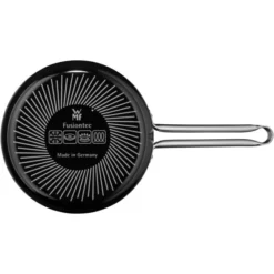 WMF Fusiontec Compact Stielkasserolle 18 Cm, Kochtopf Klein Induktion 1,8l, Glasdeckel, High-Tech Keramik, Kratzfest, Schwarz -VMD Geschäft unnamed file 2516