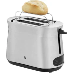 WMF Kineo Toaster Edelstahl, Doppelschlitz Toaster Mit Brötchenaufsatz, 2 Scheiben, 10 Bräunungsstufen, 980 W, Edelstahl Matt -VMD Geschäft unnamed file 2518