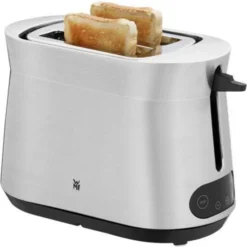 WMF Kineo Toaster Edelstahl, Doppelschlitz Toaster Mit Brötchenaufsatz, 2 Scheiben, 10 Bräunungsstufen, 980 W, Edelstahl Matt -VMD Geschäft unnamed file 2519