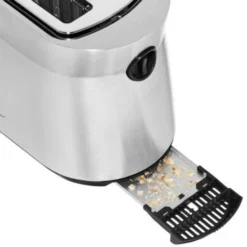 WMF Kineo Toaster Edelstahl, Doppelschlitz Toaster Mit Brötchenaufsatz, 2 Scheiben, 10 Bräunungsstufen, 980 W, Edelstahl Matt -VMD Geschäft unnamed file 2521