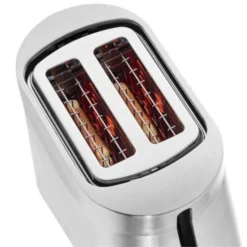 WMF Kineo Toaster Edelstahl, Doppelschlitz Toaster Mit Brötchenaufsatz, 2 Scheiben, 10 Bräunungsstufen, 980 W, Edelstahl Matt -VMD Geschäft unnamed file 2522