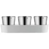 WMF Gourmet Kräutertopf Mit Bewässerungssystem 3-teilig, Kräutergarten Für Die Küche, 36x 12,5x 12,5 Cm, Für Frische Küchenkräuter, Weiß