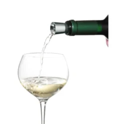 WMF VINO Weinausgießer 2in1 Mit Flaschenverschluss, Edelstahl Cromargan, Silikon, H 4cm, Ø 2,4cm -VMD Geschäft unnamed file 2768
