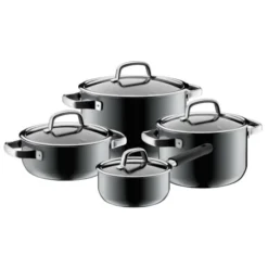 WMF Fusiontec Mineral Kochgeschirr-Set, 4-teilig, Platinum
