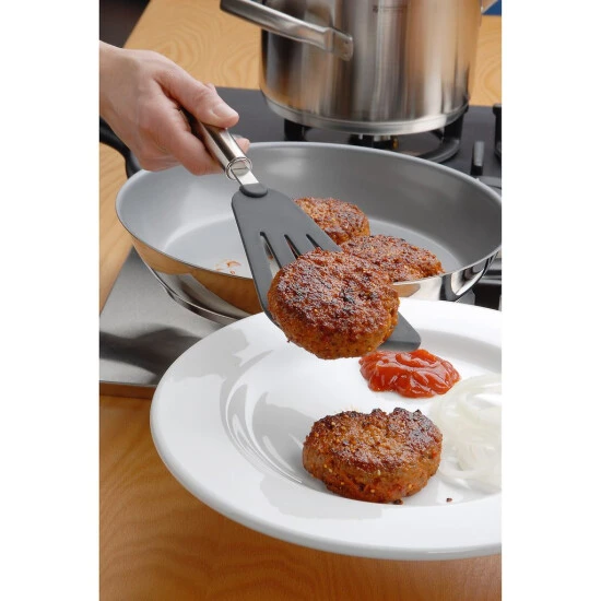 WMF Profi Plus Pfannenwender Silikon 32 Cm, Cromargan Edelstahl Teilmattiert, Silikonvorderteil, Spülmaschinengeeignet, Hitzebeständig 5 WMF Profi Plus Pfannenwender Silikon 32 Cm, Cromargan Edelstahl Teilmattiert, Silikonvorderteil, Spülmaschinengeeignet, Hitzebeständig – Bild 3