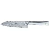 WMF Grand Gourmet Damastmesser, Santoku Messer 32 Cm, Germany, Damaststahl 120-lagig, Performance Cut, Holzkassette, Klinge 18 Cm