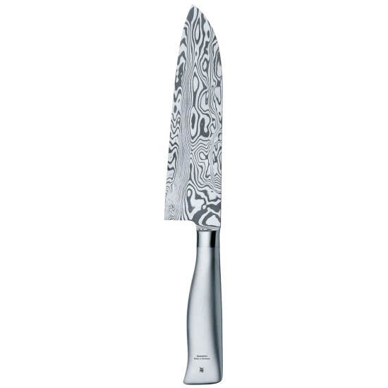 WMF Grand Gourmet Damastmesser, Santoku Messer 32 Cm, Germany, Damaststahl 120-lagig, Performance Cut, Holzkassette, Klinge 18 Cm 4 WMF Grand Gourmet Damastmesser, Santoku Messer 32 Cm, Germany, Damaststahl 120-lagig, Performance Cut, Holzkassette, Klinge 18 Cm – Bild 2