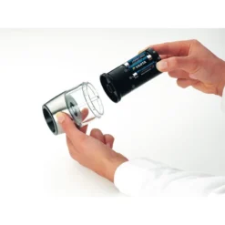 WMF Elektrische Kippmühle, Salz Und Pfeffermühle, Unbefüllt Cromargan, Edelstahl Matt Glas, Keramikmahlwerk H 20 Cm -VMD Geschäft unnamed file 3404