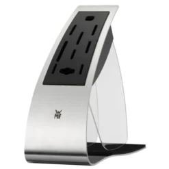 WMF Messerblock Ohne Messer Aus Edelstahl Kunststoff Unbestück Leer Für 8 Messer, 1 Fleischgabel Und 1 Wetzstahl