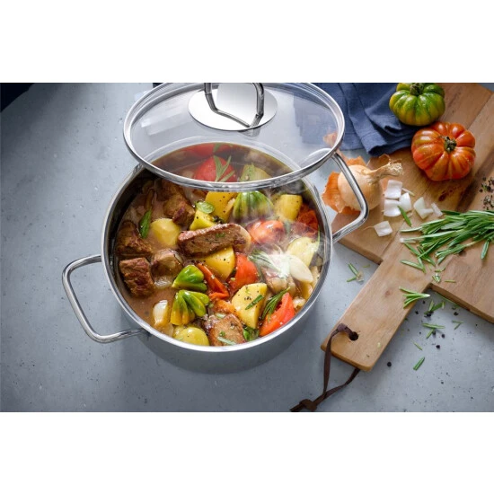 WMF Kochtopf Klein 16cm, Fleischtopf Induktion, Stapelbar, Cromargan Edelstahl Poliert, Spülmaschinengeeignet 4 WMF Kochtopf Klein 16cm, Fleischtopf Induktion, Stapelbar, Cromargan Edelstahl Poliert, Spülmaschinengeeignet – Bild 2