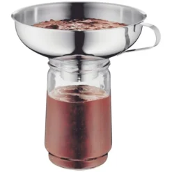 WMF Gourmet Marmeladentrichter 14 Cm, Große Öffnung 4 Cm, Einfülltrichter Edelstahl, Cromargan Edelstahl, Einfüllhilfe Für Gläser -VMD Geschäft unnamed file 374