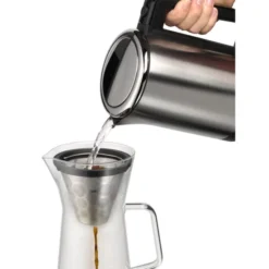 WMF CoffeeTime Pour Over Kaffeezubereiter 900ml, Für 6 Tassen, Aromawaben-Filter, Jug, Höhe 27 Cm, Hitzebeständiges Glas, Kaffeekanne -VMD Geschäft unnamed file 3877