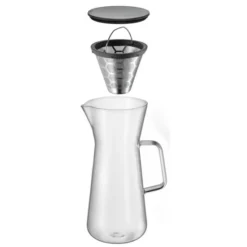 WMF CoffeeTime Pour Over Kaffeezubereiter 900ml, Für 6 Tassen, Aromawaben-Filter, Jug, Höhe 27 Cm, Hitzebeständiges Glas, Kaffeekanne -VMD Geschäft unnamed file 3879