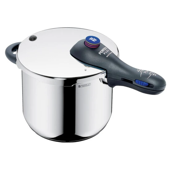 WMF Perfect Plus Schnellkochtopf Induktion 6,5l, Dampfkochtopf Mit Einsatz, Cromargan Edelstahl Poliert, 2 Kochstufen, Einhand-Kochstufenregler 3 WMF Perfect Plus Schnellkochtopf Induktion 6,5l, Dampfkochtopf Mit Einsatz, Cromargan Edelstahl Poliert, 2 Kochstufen, Einhand-Kochstufenregler