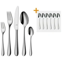 WMF Besteck-Set 30-teilig Merit Cromargan Protect + 6 Espressolöffel Gratis