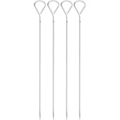 WMF BBQ Grillspieße Edelstahl 4-teilig, Schaschlikspieße 37 Cm, Cromargan Edelstahl, Spieße, Fruchtspieße