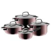 WMF Fusiontec Mineral Kochgeschirr-Set, 4-teilig, Rose Quartz