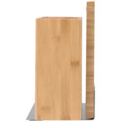 WMF 3in1 All-in-one Block, Messerblock Unbestückt Für 3-4 Messer, Utensilienhalter Für Küchenhelfer, Toolbox, Schneidebrett, Holz, Bambus, Kunststoff-Bürsteneinsatz -VMD Geschäft unnamed file 4410