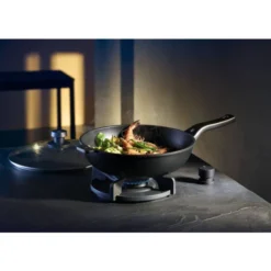WMF Permadur Premium Wokpfanne 30 Cm Induktion, Glasdeckel Mit Dampföffnung, Wok Aluminium Beschichtet -VMD Geschäft unnamed file 4442