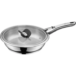 WMF Click&Serve Bratpfanne 24cm Induktion, Ohne Edelstahlgriff, Edelstahlpfanne Unbeschichtet, Cromargan Edelstahl, Backofenfest -VMD Geschäft unnamed file 4583