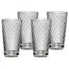 WMF Longdrinkgläser Set 4-teilig Wabenmuster Cocktail Latte Macchiato Kristallglas Hitzebeständig Spülmaschinengeeignet, 275ml -VMD Geschäft unnamed file 470