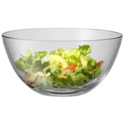 WMF Taverno Salatschüssel Set 3-teilig, Salatbesteck 25 Cm Mit Salatschale, Runde Schale Ø 23,5 Cm, Glas, Cromargan Edelstahl Poliert, Spülmaschinengeeignet -VMD Geschäft unnamed file 474